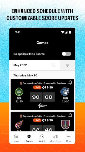 WNBA - Live Games & Scores Capture d'écran 3