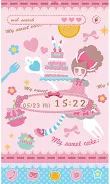 -Sweet Cake- Theme +HOME ภาพหน้าจอ 0