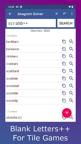 Schermata Anagram Solver 2