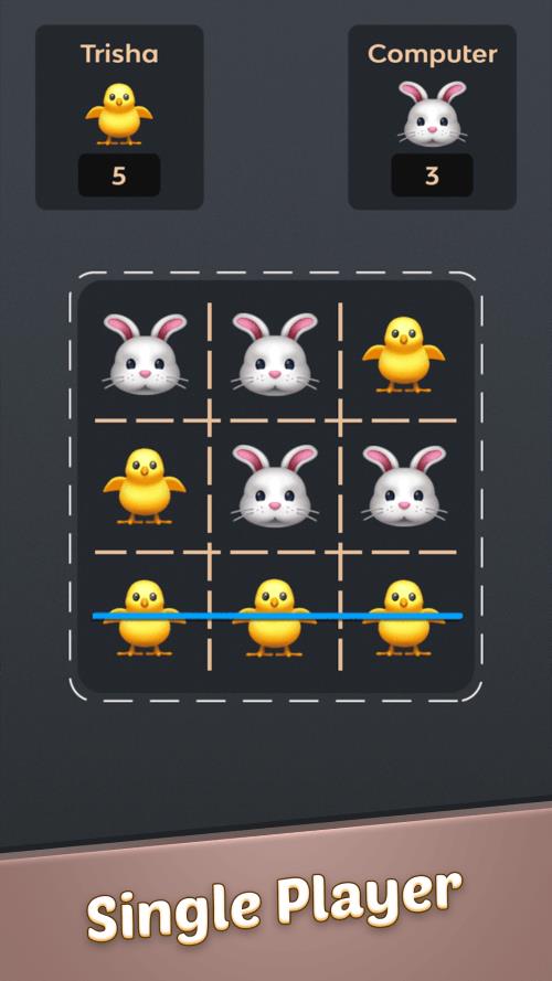 Tic Tac Toe Emoji Tangkapan skrin 1