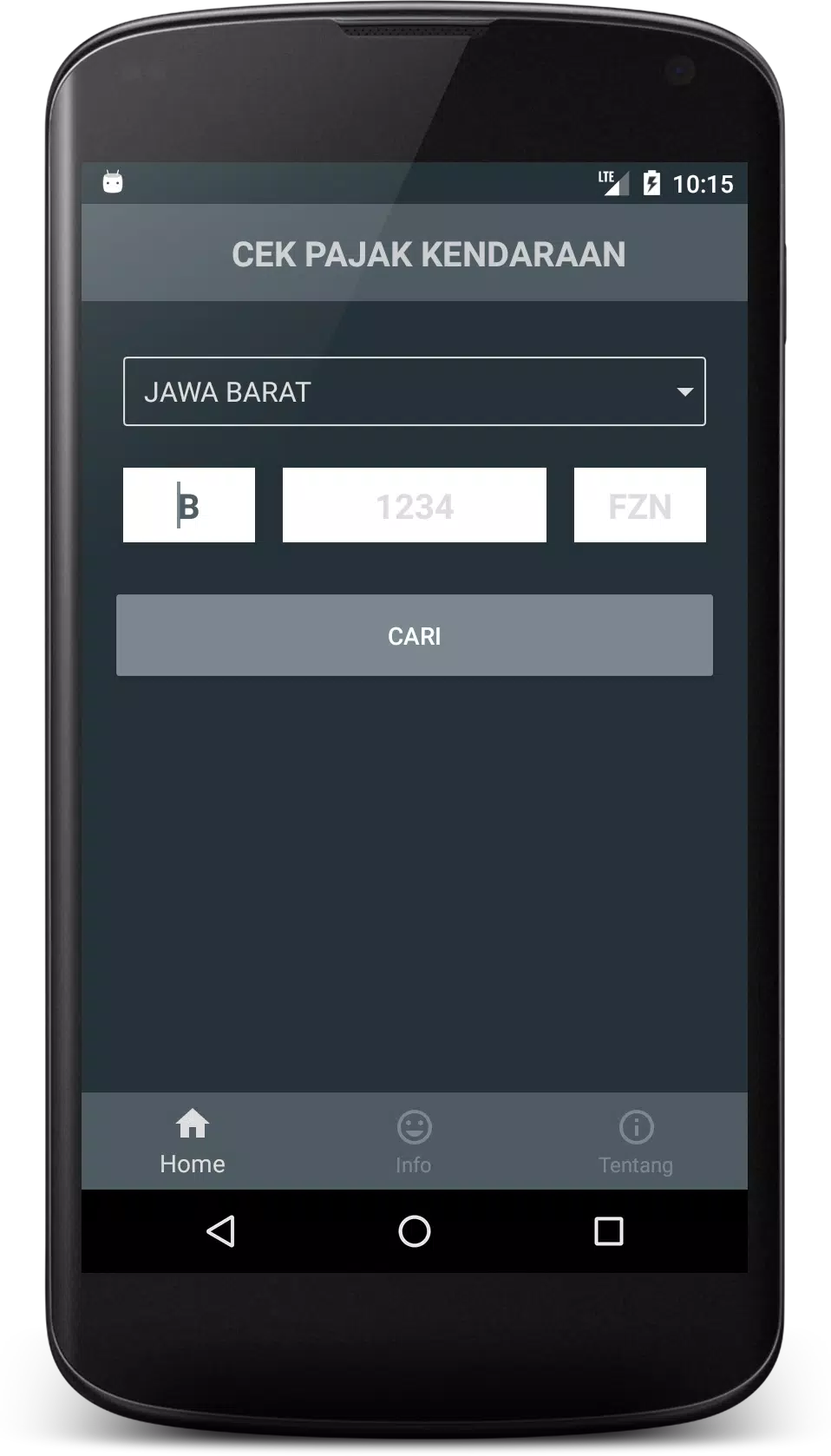 Cek Pajak Kendaraan スクリーンショット 1