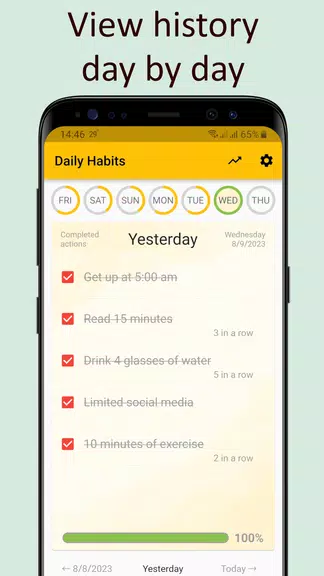 Daily activities tracker Captura de tela 3