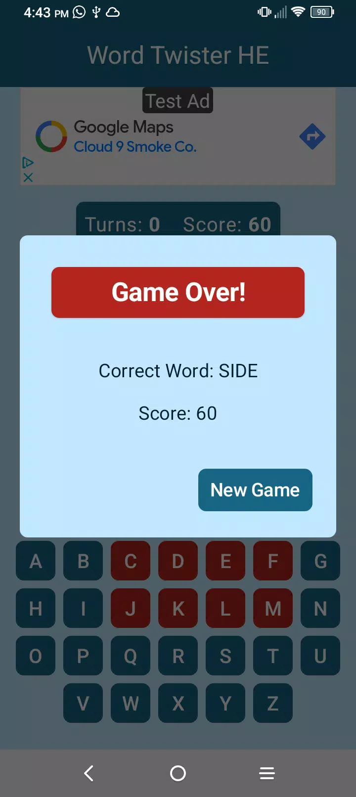 Word Twister Hangman Edition Ảnh chụp màn hình 3