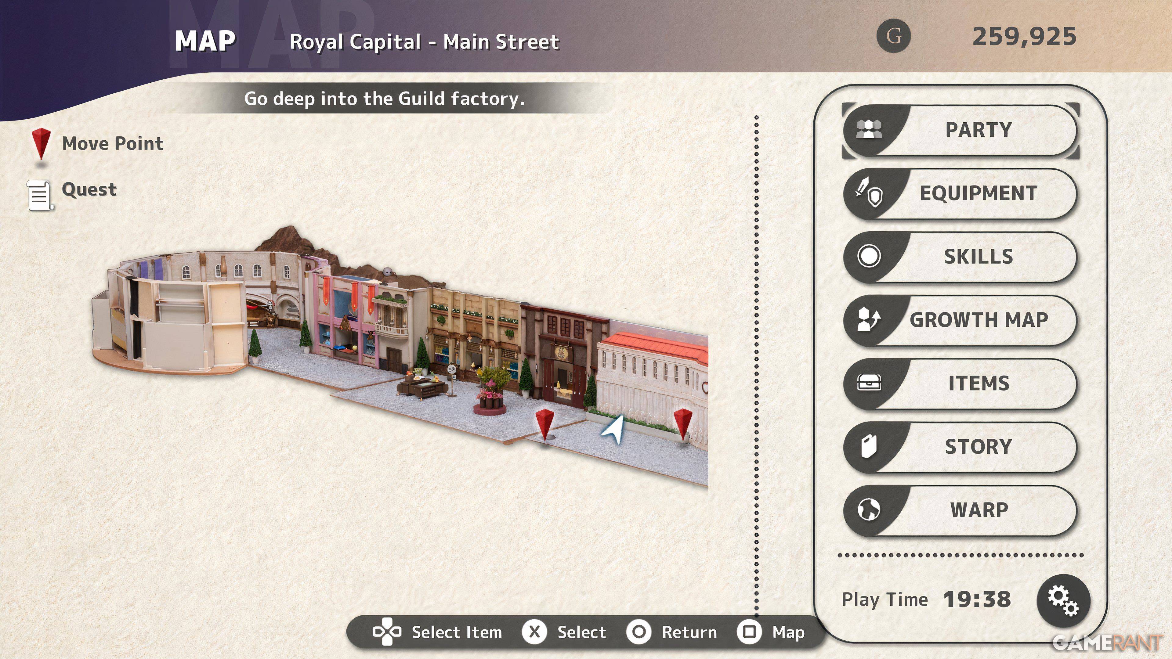 Mapa da Capital Real