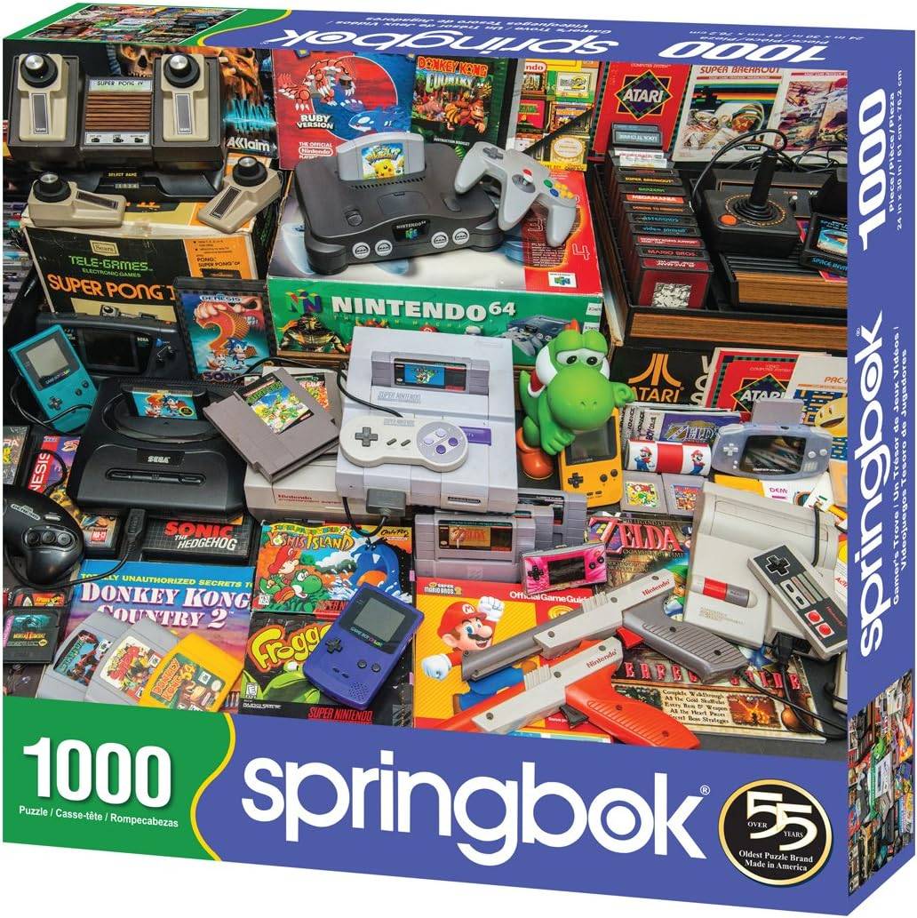 Springboks 1000 -teiliges Puzzle -Puzzle -Gamer, Multi