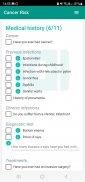 Cancer Risk Calculator 螢幕截圖 2