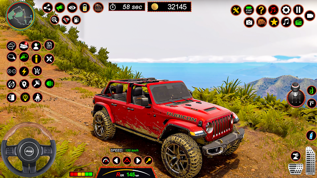 Schermata 4x4 Jeep Driving Offroad Games 1