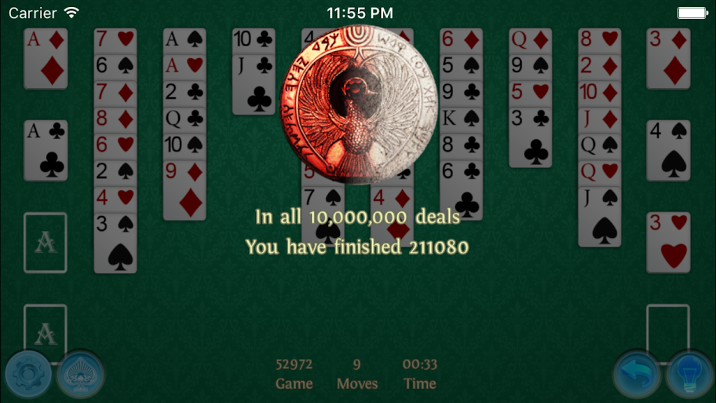 FreeCell Premium Captura de tela 2