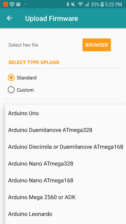 Arduino Hex Uploader-Bin/Hex 스크린샷 2