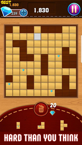 Block Puzzle : Classic Wood Tangkapan skrin 0