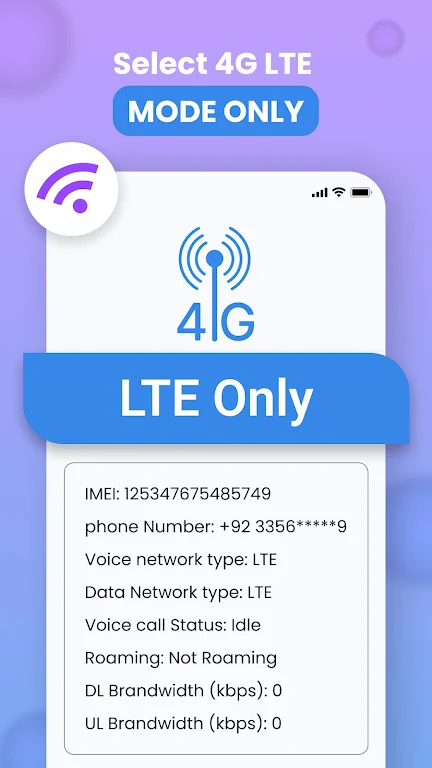 4G Lte Only: Speed test Screenshot 1