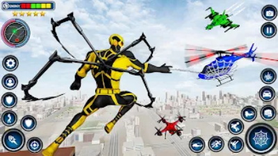 Spider Rope Hero - Crime Game Tangkapan skrin 1