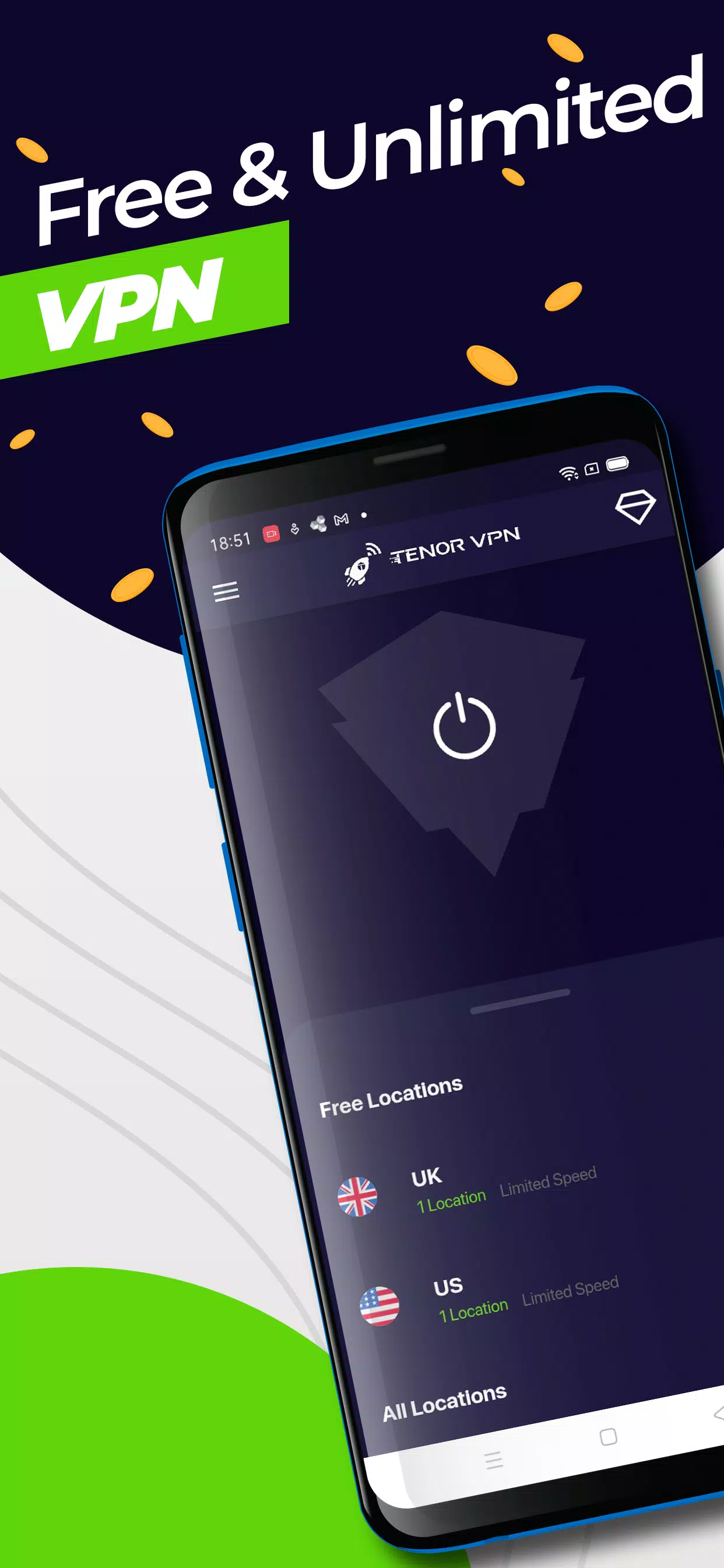 Tenor VPN - Free and Fast Turbo VPN Proxy Server Captura de tela 0