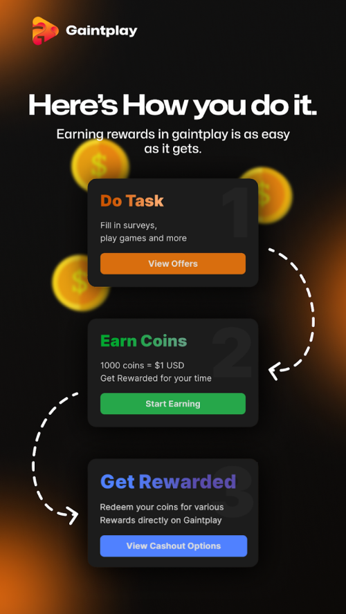 Gaintplay - Make Money Now Zrzut ekranu 0