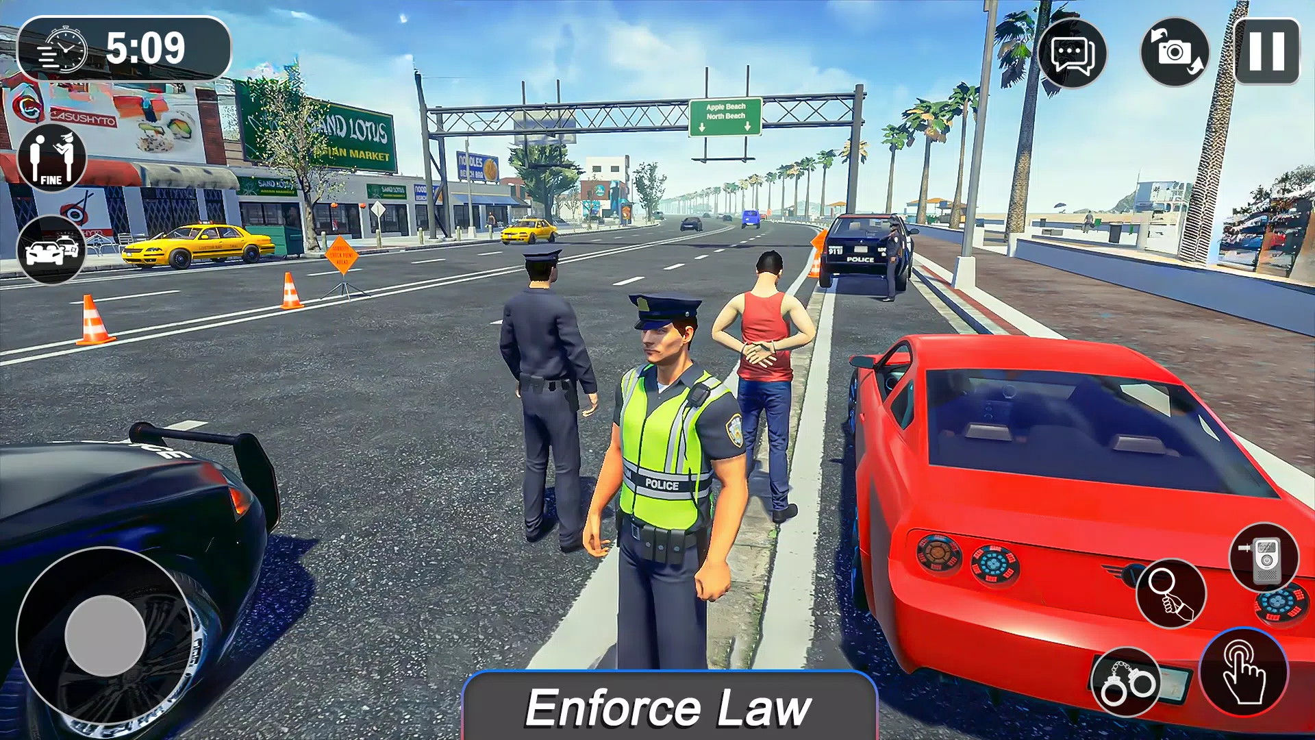 Border Petrol Police Games 3D ภาพหน้าจอ 1