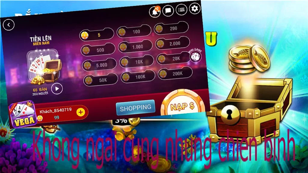 VEGA - Game danh bai doi thuong Screenshot 0