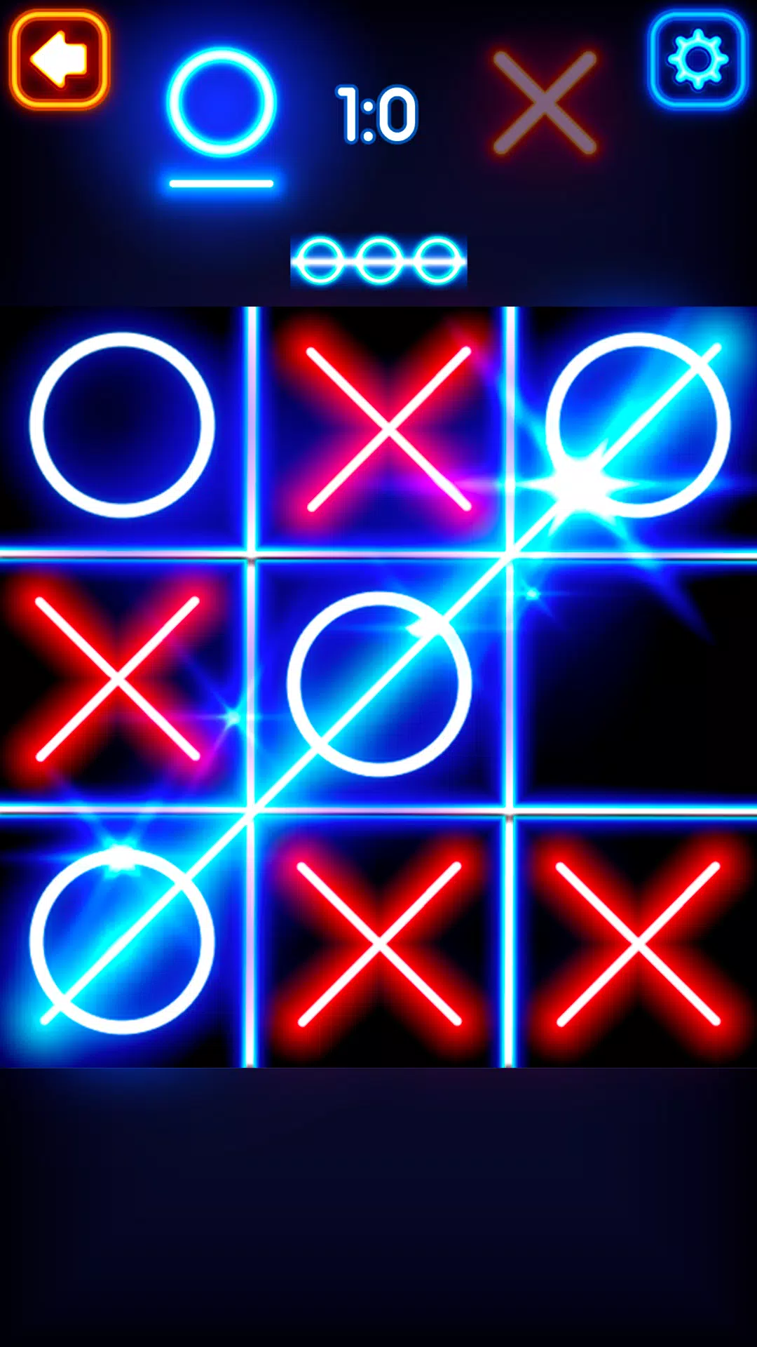 Tic Tac Toe Glow Ekran Görüntüsü 1