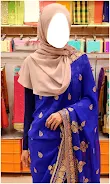 Women Hijab Saree Photo Suits Screenshot 3