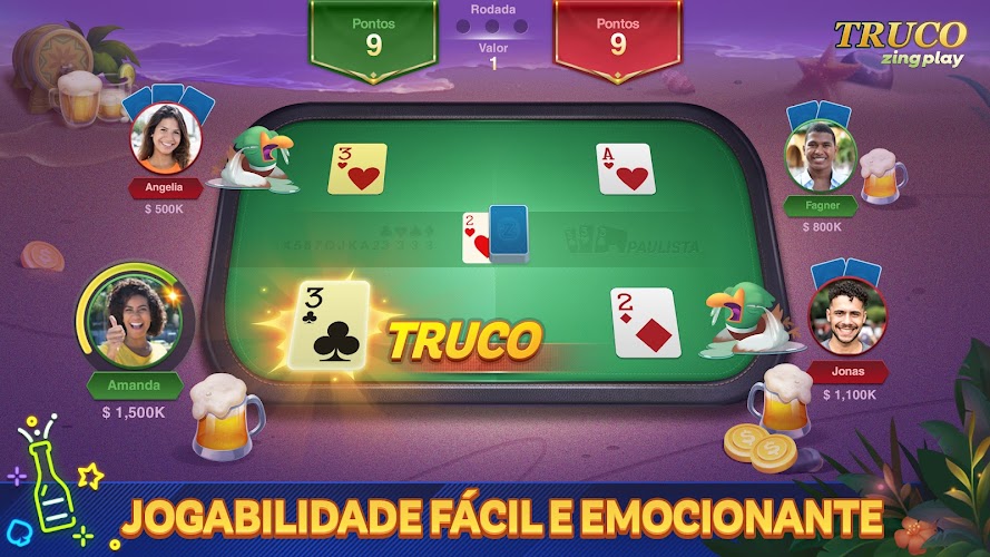Truco ZingPlay: Jogo de cartas Captura de pantalla 1