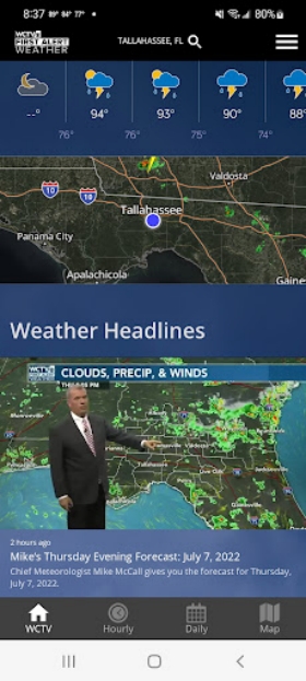 WCTV First Alert Weather Скриншот 1