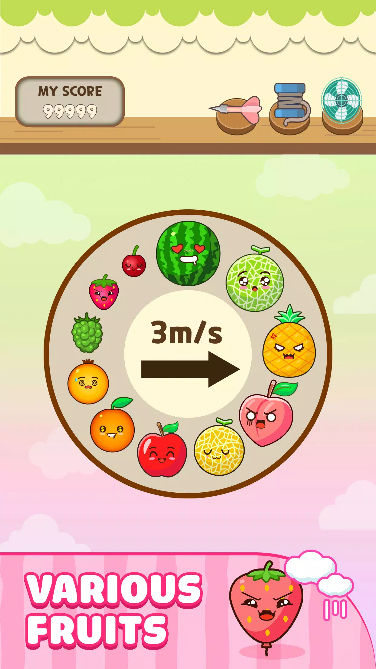 Melon Balloon: Fruit Merge Ảnh chụp màn hình 3