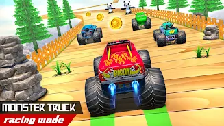 Schermata Monster Car Stunts Game 2023 0