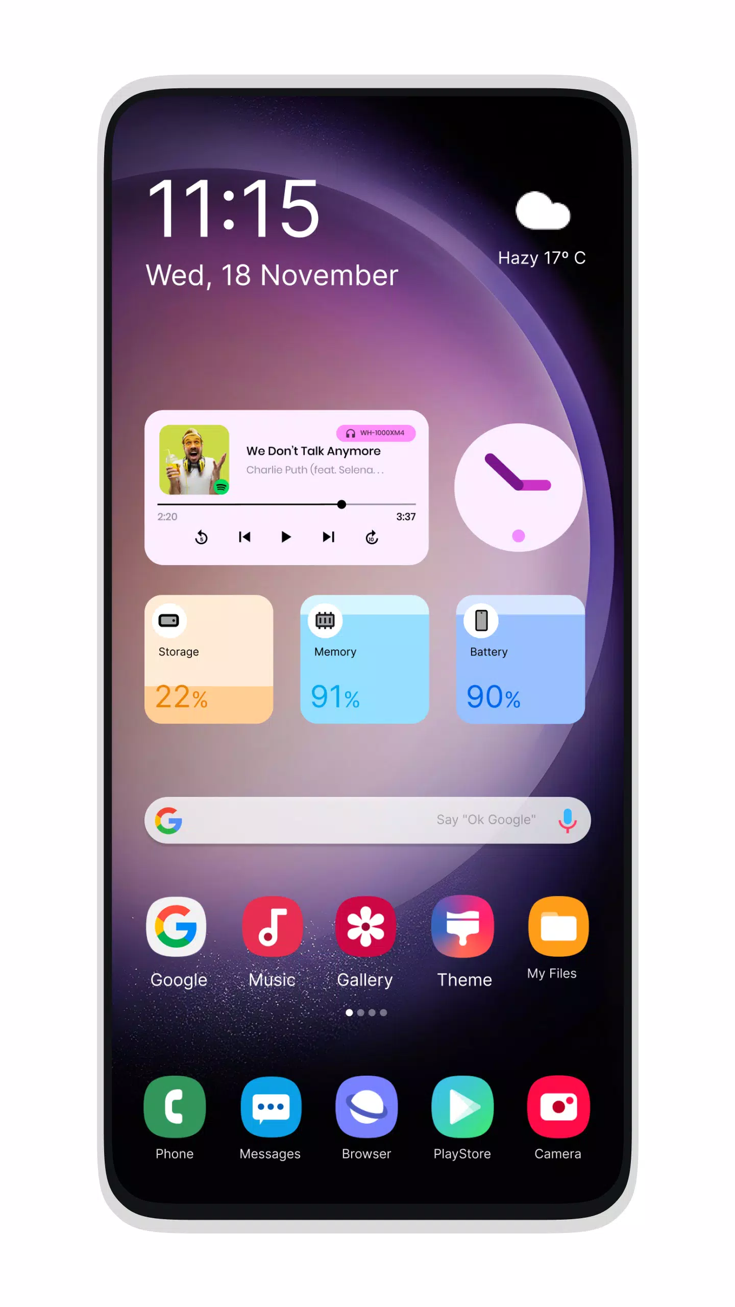 Galaxy S24 Style Launcher 螢幕截圖 0