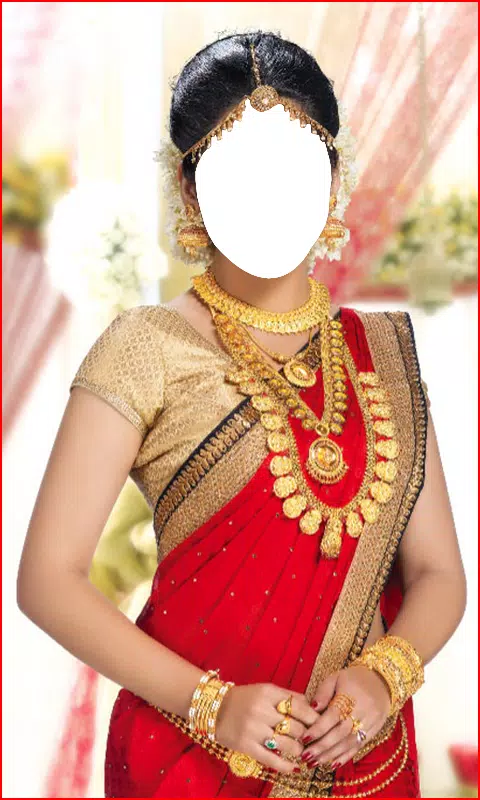 South Indian Women Saree Photo Capture d'écran 0