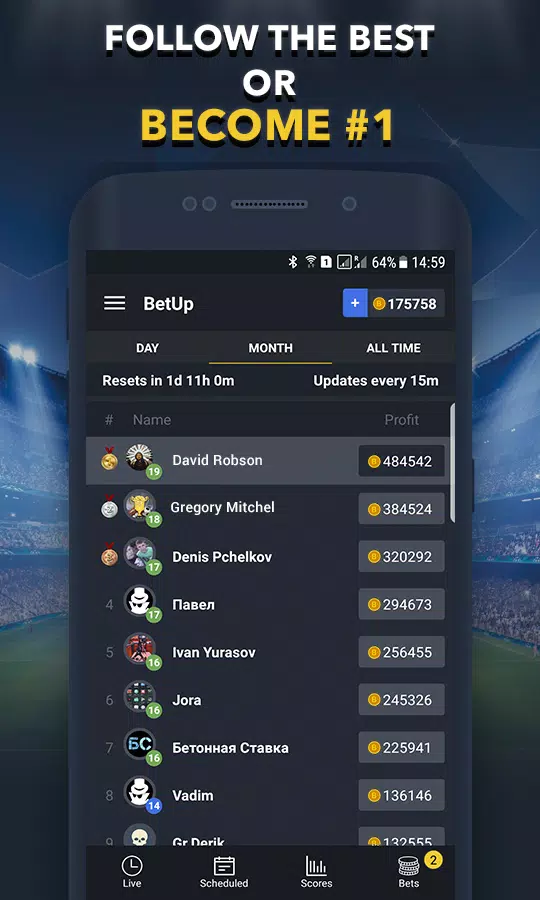 Sports Betting Game - BET UP Captura de tela 3