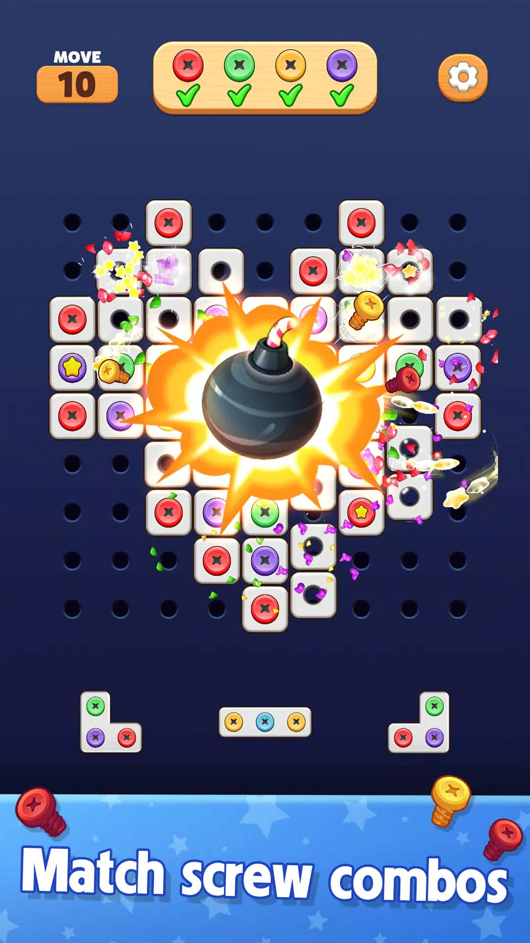 Schermata Screw Blast: Match The Bolts 3