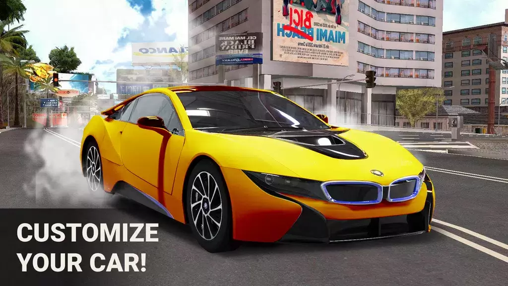 Driver BMW I8 Night City Racer स्क्रीनशॉट 2