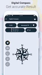 Digital Compass & GPS Compass ဖန်သားပြင်ဓာတ်ပုံ 2