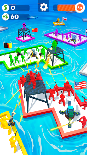 War of Rafts: Crazy Sea Battle Mod ภาพหน้าจอ 0