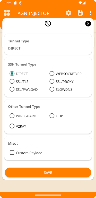 AGN INJECTOR (SSH/DNS/SSL) VPN ภาพหน้าจอ 1