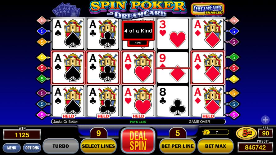 Spin Poker™ Casino Video Slots Captura de tela 2