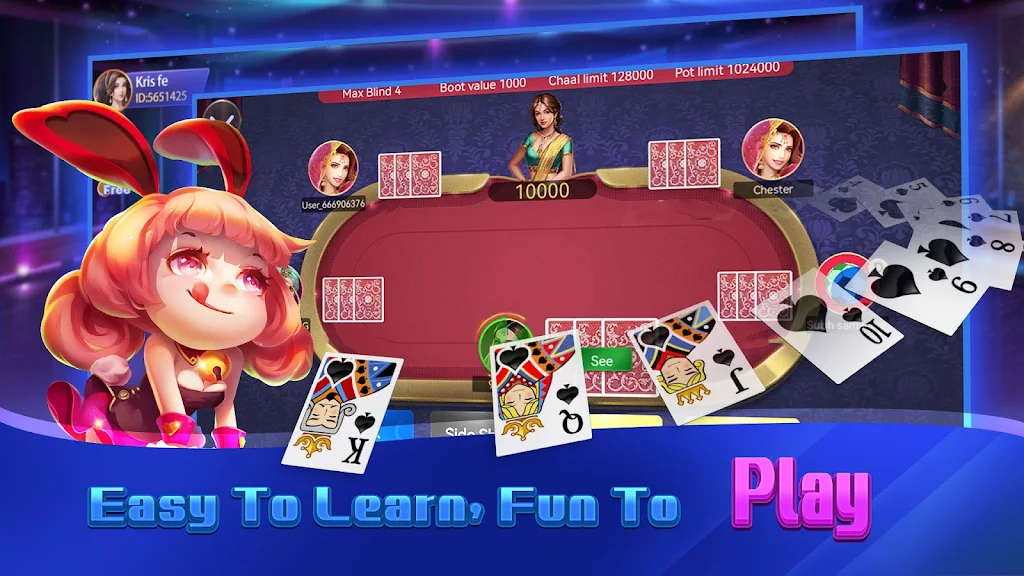 Teen Patti Glory - Online Game Captura de pantalla 2
