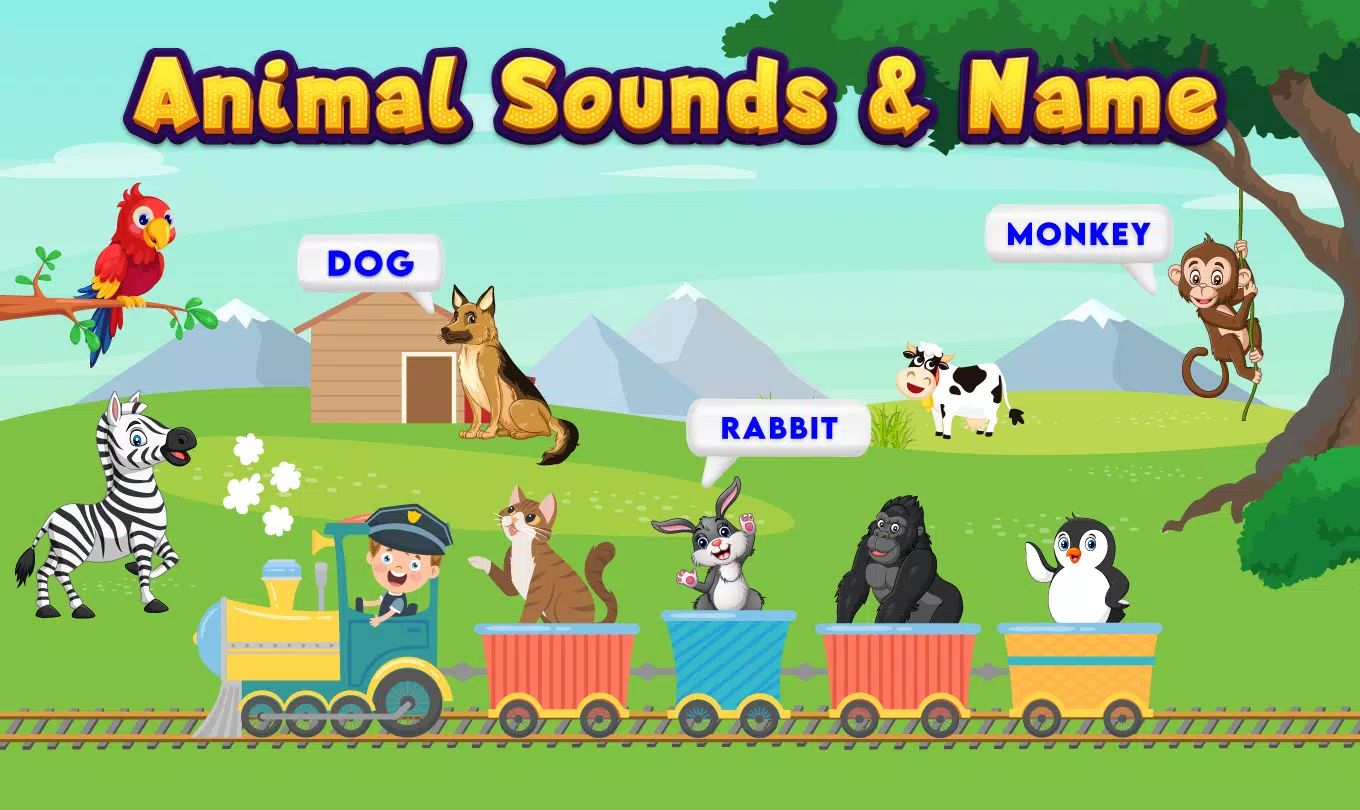 Kids Animal Sounds & Games ภาพหน้าจอ 0