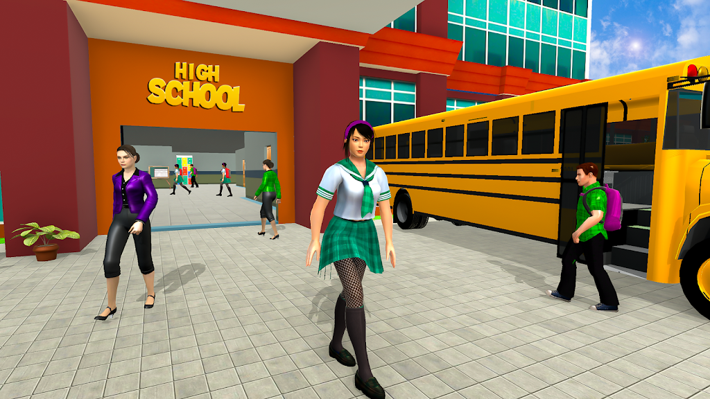 High School Girl Simulator 3D Ekran Görüntüsü 0