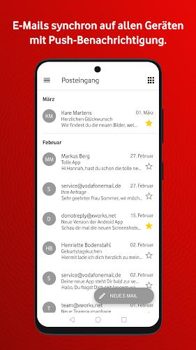 Vodafone E-Mail & Cloud Screenshot 2