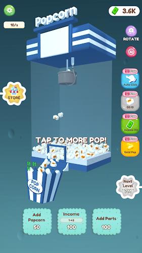 My Popcorn Store: Idle Clicker Captura de pantalla 2