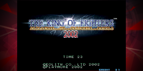 KOF 2002 ACA NEOGEO ဖန်သားပြင်ဓာတ်ပုံ 0