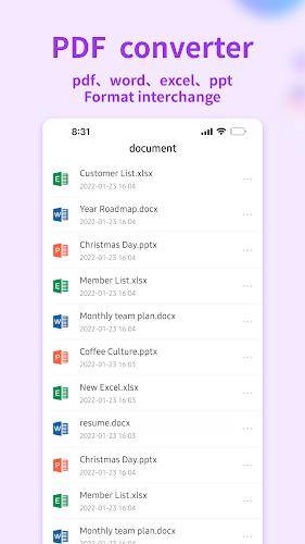 Document Editor:Word,Sheet,PDF ภาพหน้าจอ 2