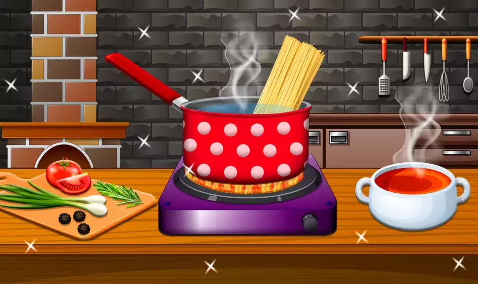 Crispy Noodles Cooking Game Ekran Görüntüsü 0