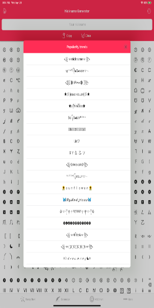 Fancy Text Symbols Tangkapan skrin 2