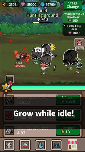 Lonely Knight : Idle RogueLike ภาพหน้าจอ 0