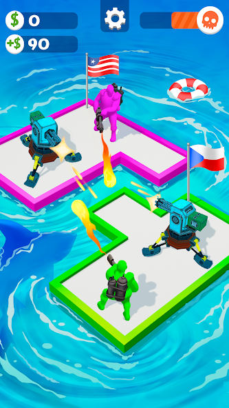 War of Rafts: Crazy Sea Battle Mod ภาพหน้าจอ 3