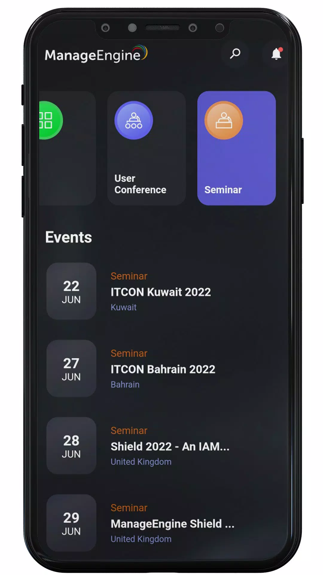 ManageEngine Events Screenshot 2