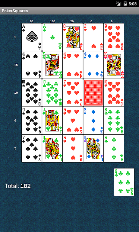 Poker Squares Скриншот 0