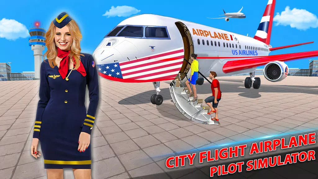 US Pilot Flight: Plane Games Ảnh chụp màn hình 1