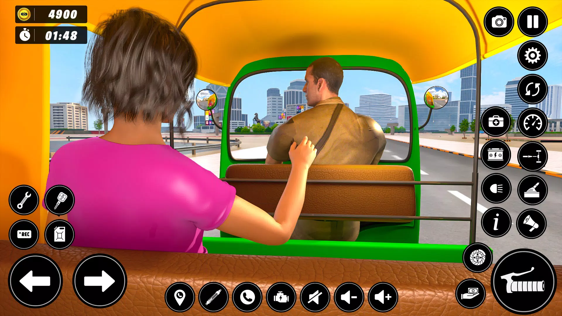 Auto Tuk Tuk Rickshaw Game Скриншот 3